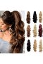 Synthetic Long Straight Claw Ponytail Wigs Clip In AH Tail Hair Ponytail - 6