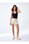 Halter Neck Crop Black Tank Top