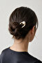 Gold Metal Pearl Hair Clip - 2