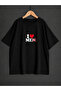 Women's I Love Me Printed Oversized T-Shirt