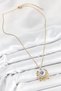 316L Steel Zircon Stone Evil Eye Model Gold Color Women's Necklace - 2