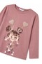 Girl's Heart Detailed Figured Long Sleeve T-Shirt 2-10 Years Old Pink - 2