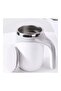 Self Stirring Mug With Lid Automatic Magnetic Stirring Coffee Cup White - 4