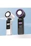 Portable Handheld Turbo Fan, 100 Gear Wind, USB Rechargeable, Up to 12 Working Hours, 3 IN 1 Personal Fans with Air Turbo Tech Cooling Fan for Outdoor Activities, Travel, Working (White)