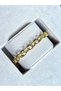 Xuping Interlocking Ring Model Gold Steel Bracelet