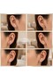Weekly Combination Earring Set - Women's Gold Minimalist Multi-Earring Combination - 2