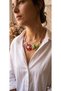 Handmade Lace Mesh Bead Embroidered Special Design Authentic Necklace - 3