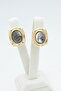 Style Pearl/Vip Series Oval Black Earrings - 2