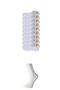 White Men's Ballerina Socks 9 Pairs