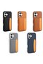 iPhone 17 Case with Card Holder and Raised Camera Silicone Lckc - 6