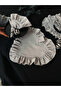 6-Piece Moonlit Heart Ruffled Linen Supla / American Service Set - 4