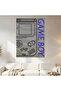 Game Boy Retro Blueprint Wall Covering Wall Tapestry First Quality Satin Fabric Poster - 2