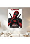 Deadpool Valentine's Day Wall Covering Wall Tapestry First Quality Satin Fabric Poster - 2
