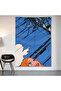 Chainsaw Man Power Wall Covering Wall Tapestry First Quality Satin Fabric Poster