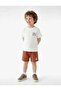 Print Detailed Cotton Shorts with Tie Waist - 2