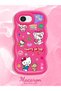 iPhone 16E Compatible Case Camera Protector Red Silicone Couple Phone Case Kitty Pattern - 2