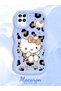 Samsung Galaxy M12 Compatible Case Camera Protector Blue Silicone Couple Phone Case Kitty Pattern - 2