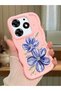 Tecno Spark 10 Pro Compatible Case Camera Protector Pink Silicone Couple Phone Case Floral Pattern