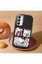 Samsung Galaxy A15 Compatible Case with Camera Protection Black Silicone Couple Phone Case with Kitty Pattern - 2