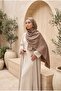 Modern Ring Pattern Jacquard Shawl Series Light Brown - 2