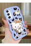 Samsung Galaxy A34 5g Compatible Case Camera Protector Blue Silicone Couple Phone Case Kitty Pattern