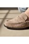 Milano Beige Suede Loafer Slippers
