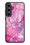 Samsung S24 Fe Pink Prism Butterfly Design Glossy Phone Case