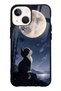 حافظة هاتف لامعة بتصميم Moon Guardian Kitty لهاتف iPhone 13 Mini