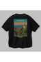 Bogota Colombia Black Oversize Country City Back Printed Unisex T-Shirt 100% Cotton Premium - 3