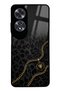 Oppo A60 Black Panther Gold Design Glossy Phone Case