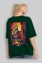 Colosseum Italy 5 Green Oversize Country City Back Printed Unisex T-Shirt 100% Cotton Premium - 4
