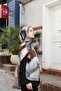 Petra Spiral Pattern Shawl - Gray Brown - 3