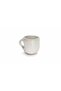 Handmade Spotted White Ceramic Mug - 3