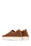 Women's Bronze Lace-Up Thick Sole Glittery Fabric Casual Shoes 26Pfe4013Sm - 6