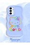 Samsung Galaxy A04S Compatible Case Camera Protector Blue Silicone Couple Phone Case Kitty Pattern - 2