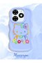 Tecno Spark Go 2024 Compatible Case with Camera Protector Blue Silicone Couple Phone Case Kitty Pattern - 2