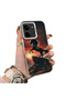 Redmi 15C 4g Compatible Silicone Edge Hard Back Case Couple Phone Case with Horse Pattern