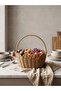 Oval Wicker Look Decorative Basket with Handles 24.5 cm Bathroom Kitchen Organizer - 3