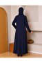 Cotton Combed Prayer Robe Anti-Sweat Prayer Wear Hooded Cap Ferace - 2