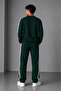 Men's Striped Detail Circular Necklace Sweat Suit - 2