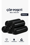 Garbage Bag 80X110 Jumbo Size 5 Rolls 50 Pieces Thick Black Garbage Bag