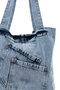 Cross Patch Pocket Detailed Denim Women's Shoulder Bag Doli Blue - 2