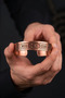 Men's Copper Bracelet Handmade with Three Crescent Motifs Adjustable Men's Copper Bracelet - 4