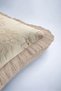 Floral Pattern Vintage Elegant Fringed Pillowcase - Romantic Cream Beige Mink Tassel Throw Pillow Cover - 8