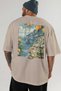 Amalfi Italy 2 Beige Oversize Country City Back Printed Unisex T-Shirt 100% Cotton Premium - 5