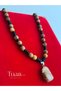 Earth Jasper & Onyx Natural Stone Necklace Unisex Handmade Natural Stone Necklace Special Design - 4