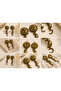 Xuping Dangle Big Earrings with Gold Sun Moon Star Figures - 2