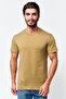 Jeans Men Crew Neck Short Sleeve Brand Logo T-Shirt, Olive