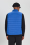Men's Indigo Windproof Portable Warm Fiber Filled Ultra Light Standard Fit Puffer Vest with Portable Bag - 7
