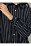 Black Striped Shirt And Trousers Co-Ord Set - 3